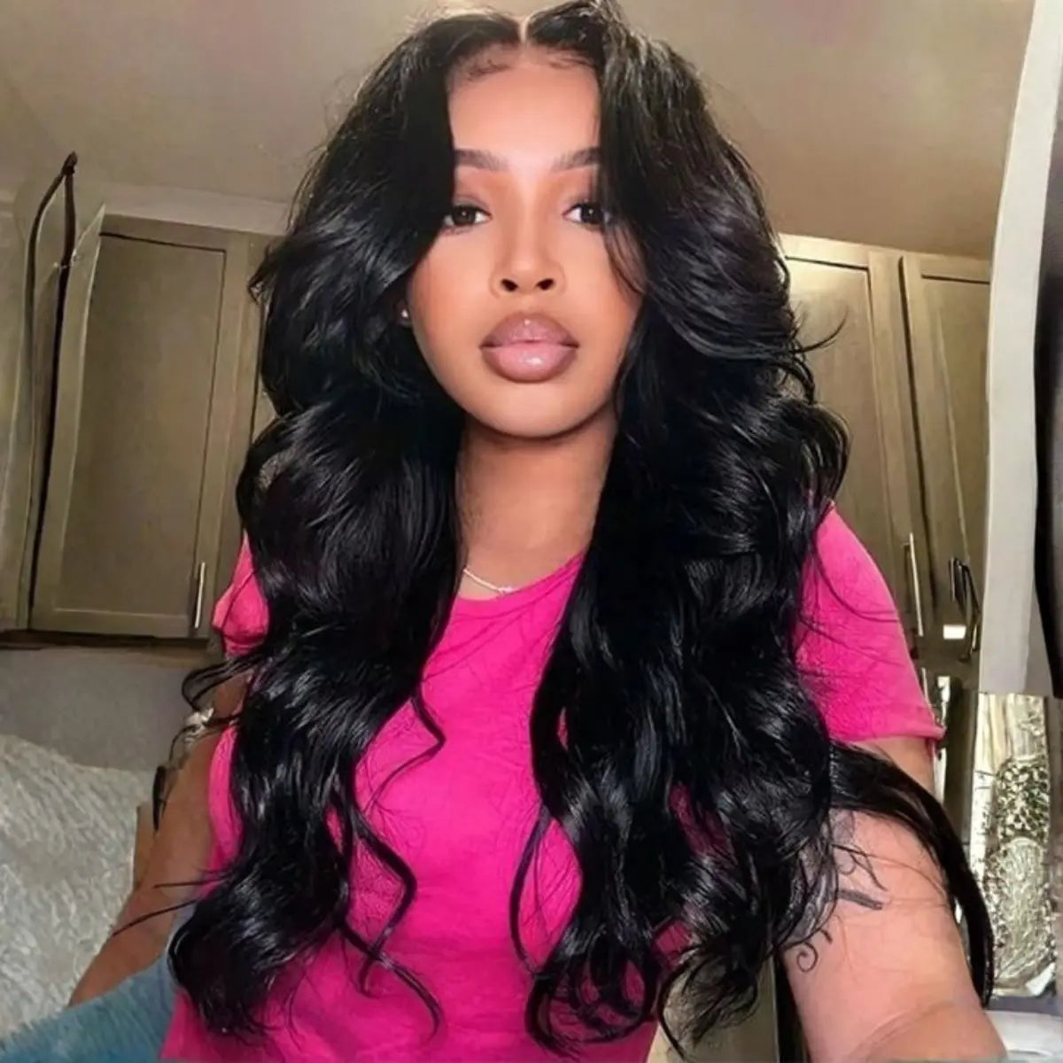 No Skills Needed – Pre-Plucked 13x4 HD Lace Wig, Easy Install, 180% Full Density