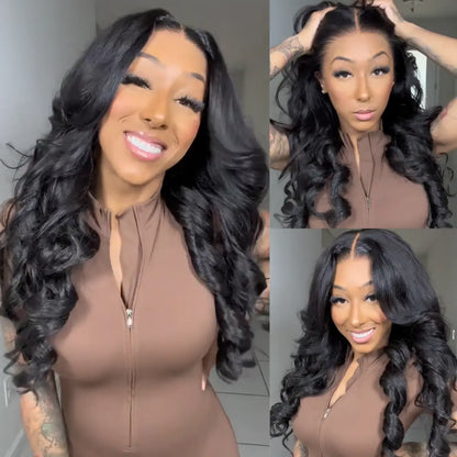 No Skills Needed – Pre-Plucked 13x4 HD Lace Wig, Easy Install, 180% Full Density