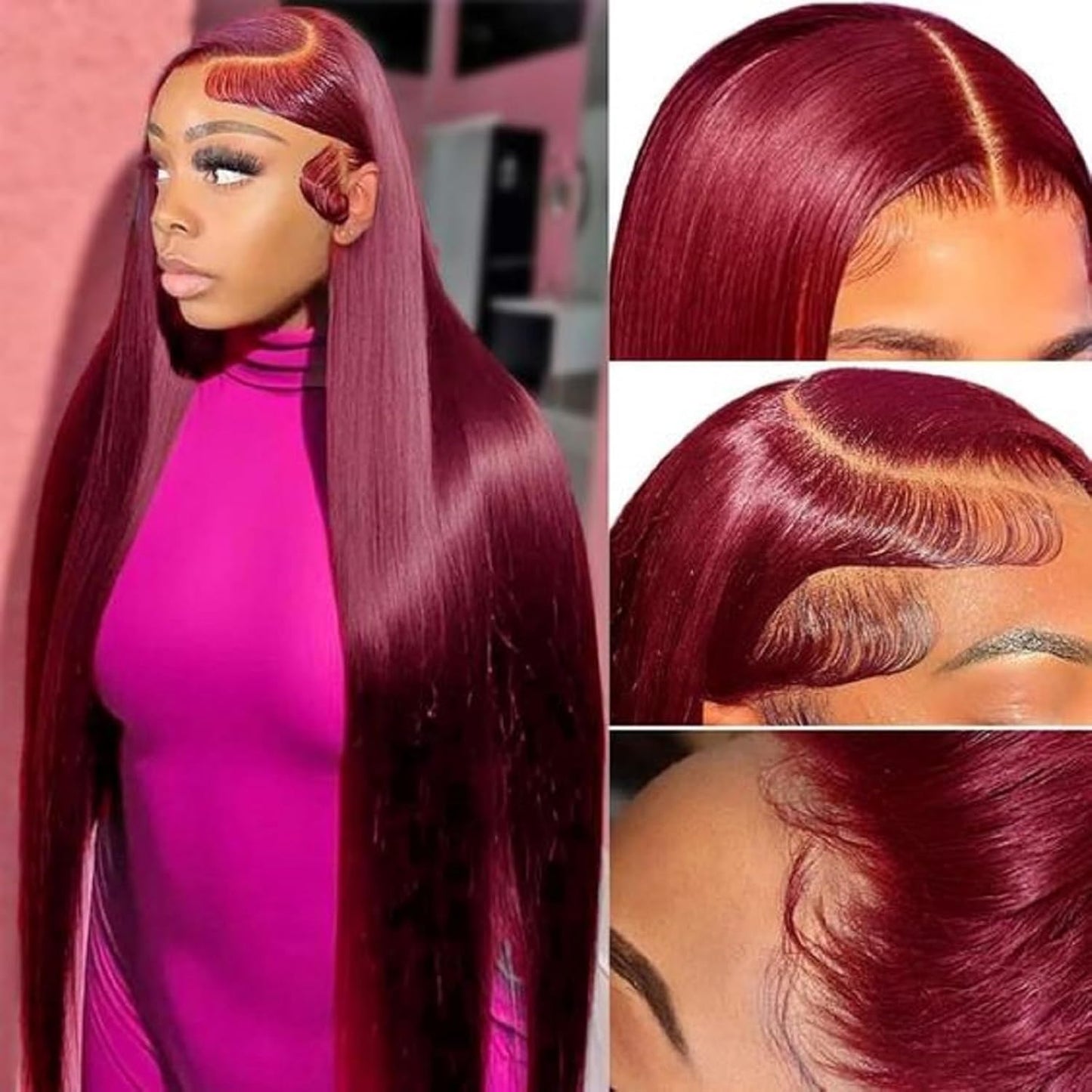 ⚡ Final Hours – Up to 57% Off🌷💥Straight HD Transparent Lace Front Wigs Human Hair