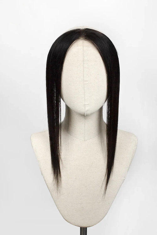 Aurora Hairline Topper: Breathable Lace|Halo Wire|Natural Look Natural Black #1B