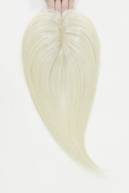 Flavia Silk Top Remy Human Hair Topper #Platinum Blonde #60