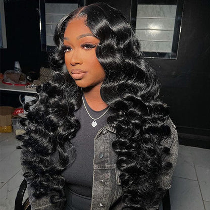 Wand Curl Pre Cut 9x6 HD Lace Wear & Go Glueless Wig 100% Human Hair Pre Bleached Tiny Knots